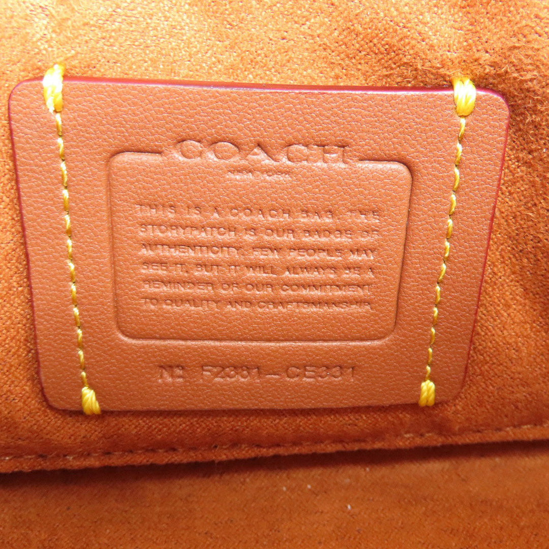 COACH Shoulder Bag CE331 leather black Studio Bag 20 2WAY