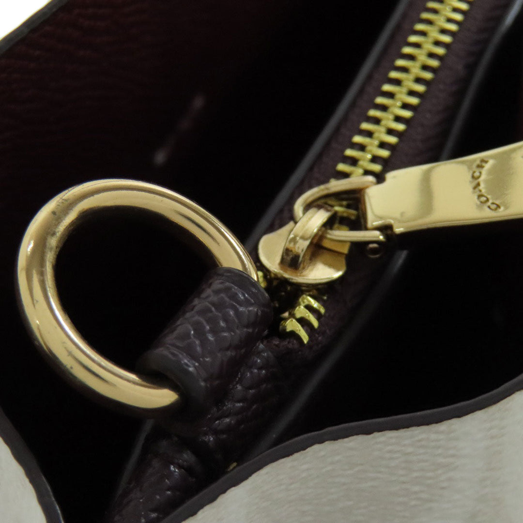 COACH Handbag C4250 PVC white Molly Tote 25 Signature 2WAY