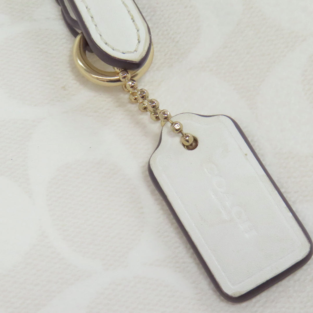 COACH Handbag C4250 PVC white Molly Tote 25 Signature 2WAY