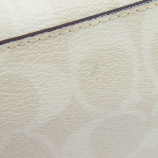 COACH Handbag C4250 PVC white Molly Tote 25 Signature 2WAY