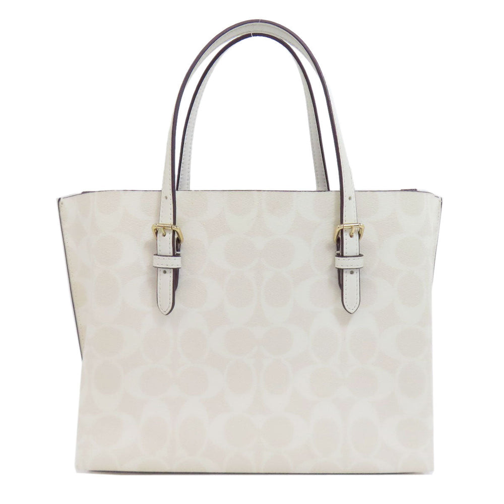 COACH Handbag C4250 PVC white Molly Tote 25 Signature 2WAY