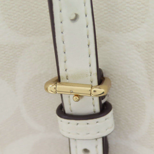 COACH Handbag C4250 PVC white Molly Tote 25 Signature 2WAY