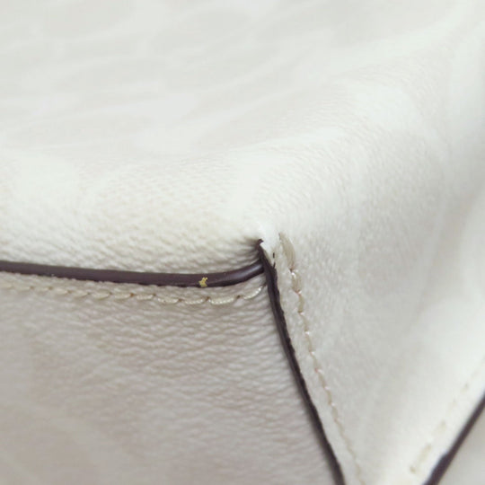 COACH Handbag C4250 PVC white Molly Tote 25 Signature 2WAY