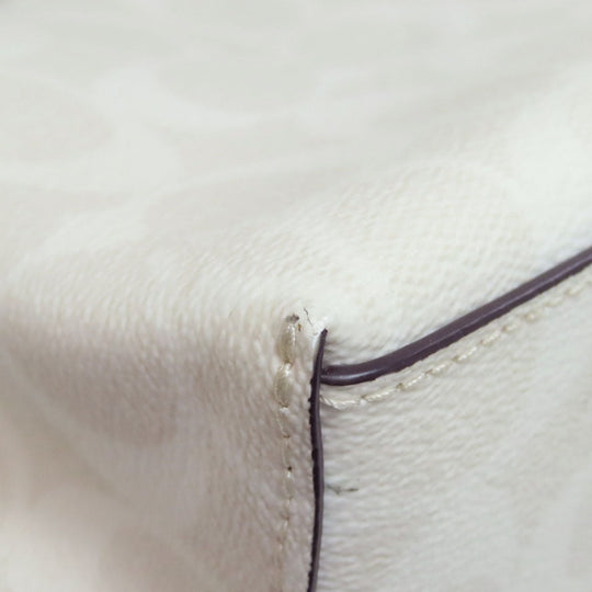 COACH Handbag C4250 PVC white Molly Tote 25 Signature 2WAY