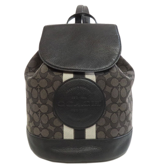 COACH Backpack CE601 canvas black dempsey signature