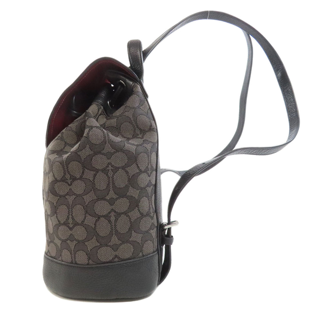 COACH Backpack CE601 canvas black dempsey signature