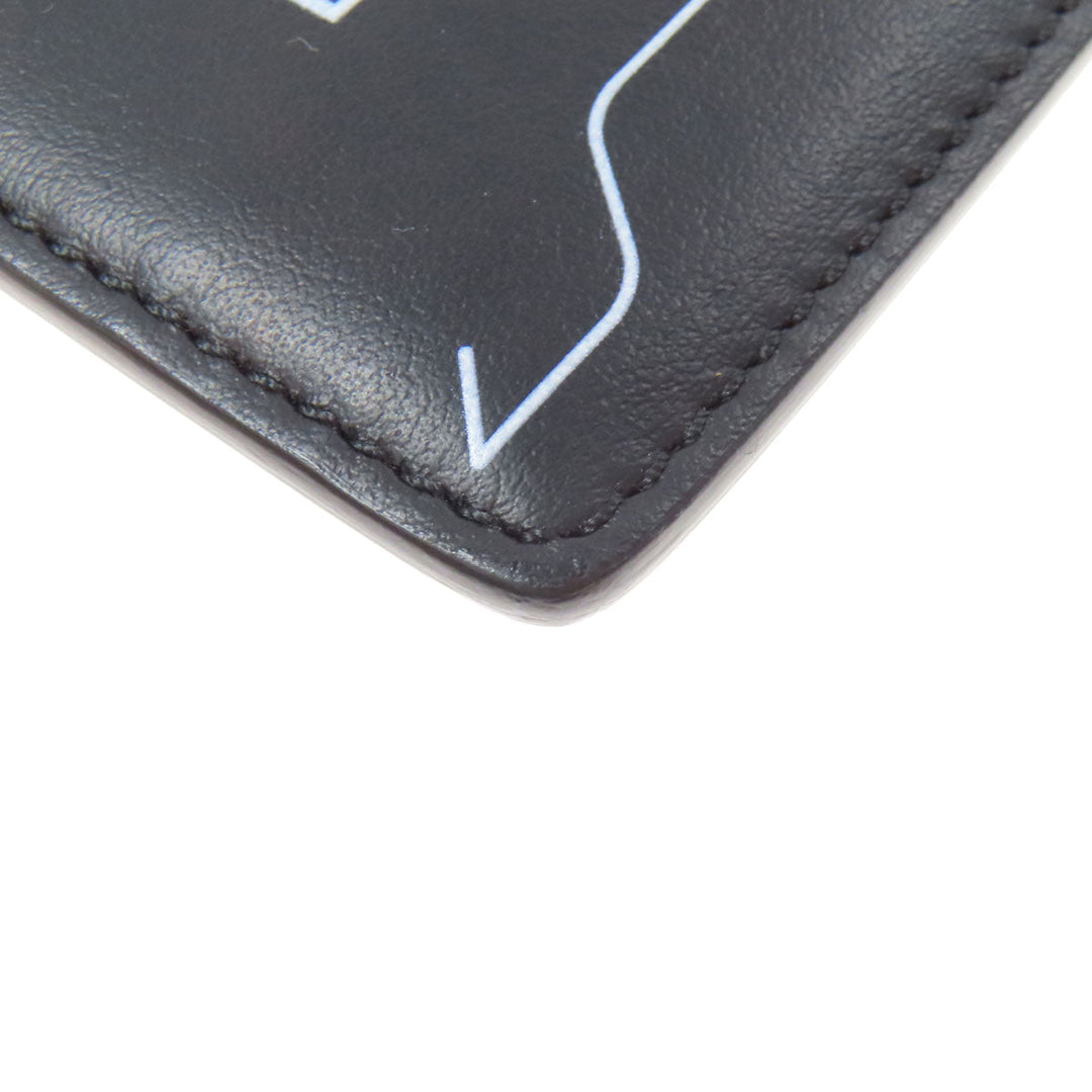 BURBERRY Card Case leather black Shoulder pass case