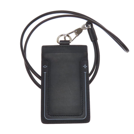 BURBERRY Card Case leather black Shoulder pass case