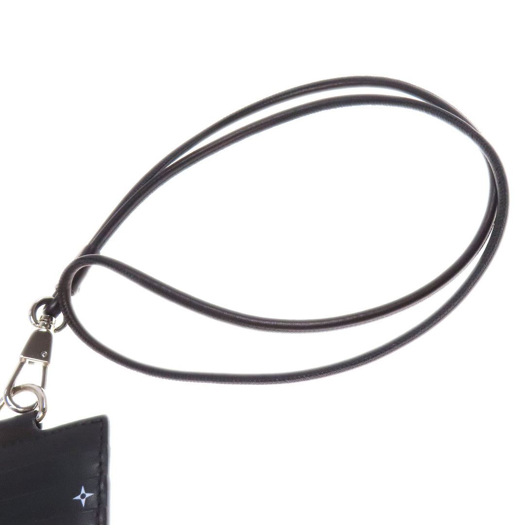 BURBERRY Card Case leather black Shoulder pass case