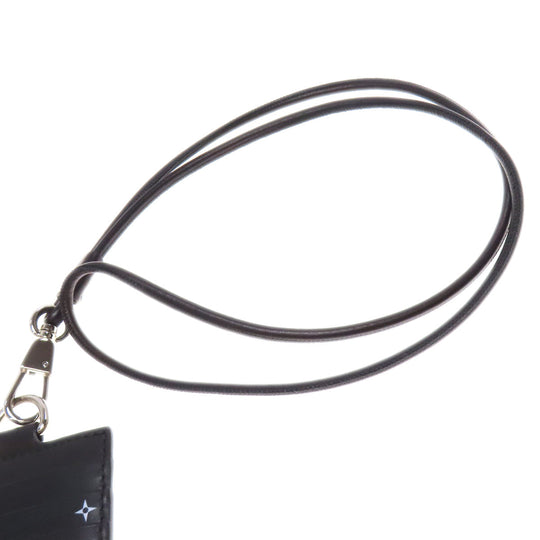 BURBERRY Card Case leather black Shoulder pass case