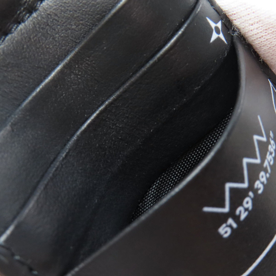 BURBERRY Card Case leather black Shoulder pass case