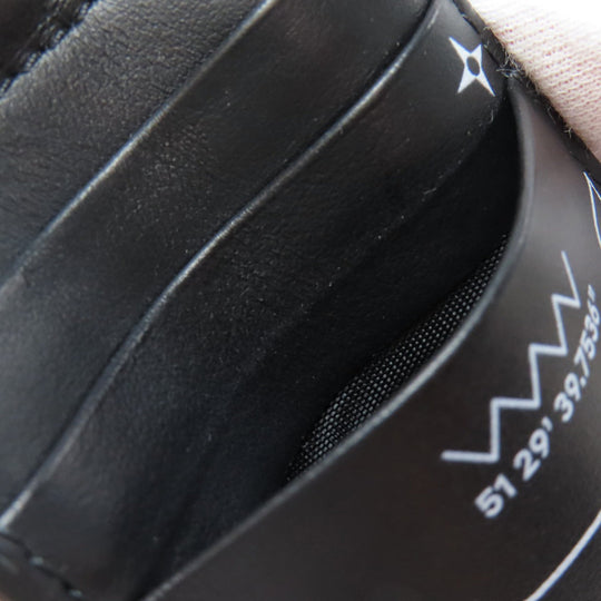 BURBERRY Card Case leather black Shoulder pass case