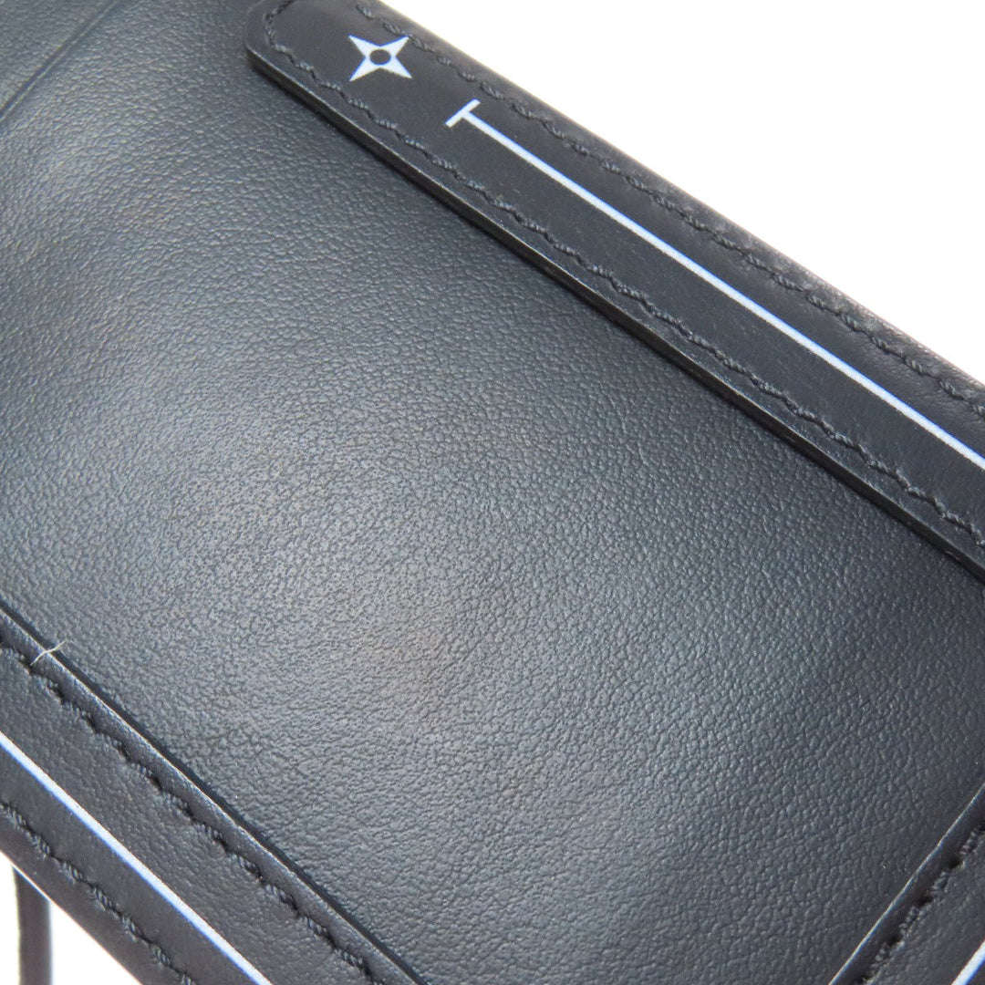 BURBERRY Card Case leather black Shoulder pass case