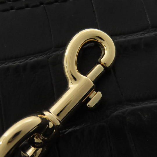 MARC JACOBS Handbag leather black Embossed 2WAY