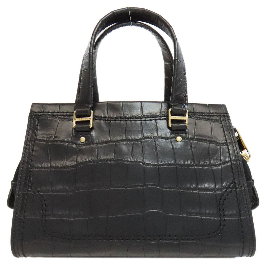 MARC JACOBS Handbag leather black Embossed 2WAY