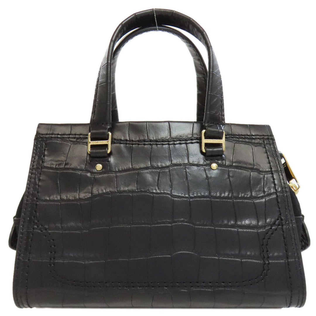 MARC JACOBS Handbag leather black Embossed 2WAY
