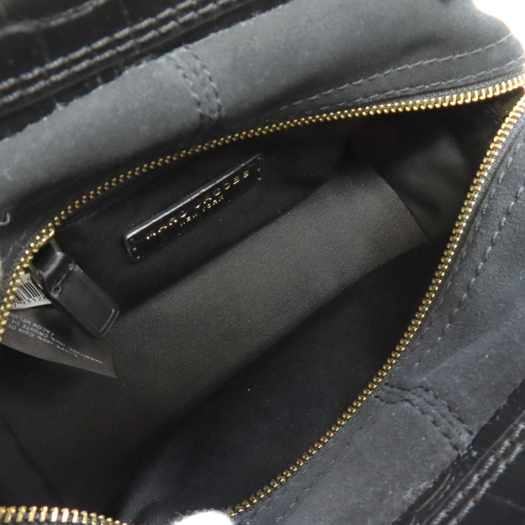 MARC JACOBS Handbag leather black Embossed 2WAY