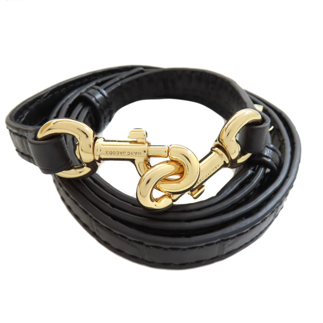 MARC JACOBS Handbag leather black Embossed 2WAY