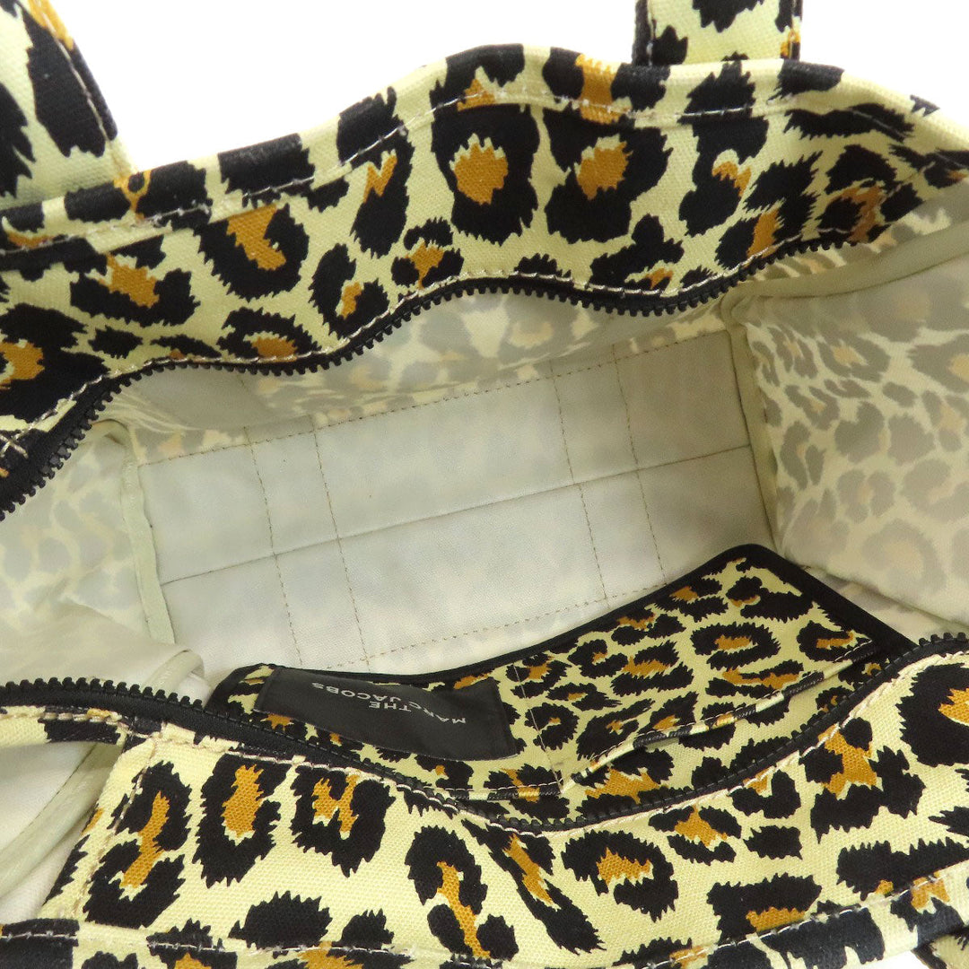 MARC JACOBS Handbag canvas yellow Leopard Pattern 2WAY