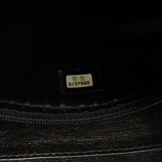 CHANEL Shoulder Bag lambskin black one belt COCO Mark SilverMetal