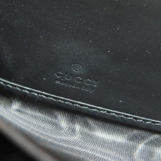 GUCCI Long Wallet Purse 625558 PVC black Zip Around GG Embossed mens Used Authentic
