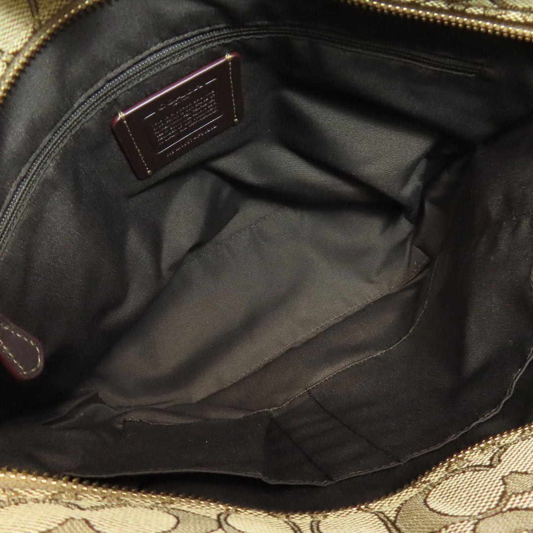 COACH Tote Bag F58282 canvas Brown Signature