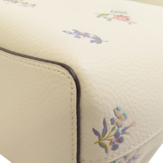 COACH Handbag 2310 leather white Dandelion Floral 2WAY