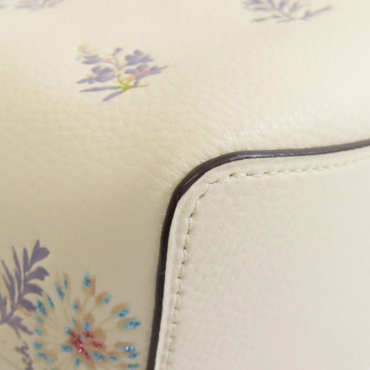 COACH Handbag 2310 leather white Dandelion Floral 2WAY
