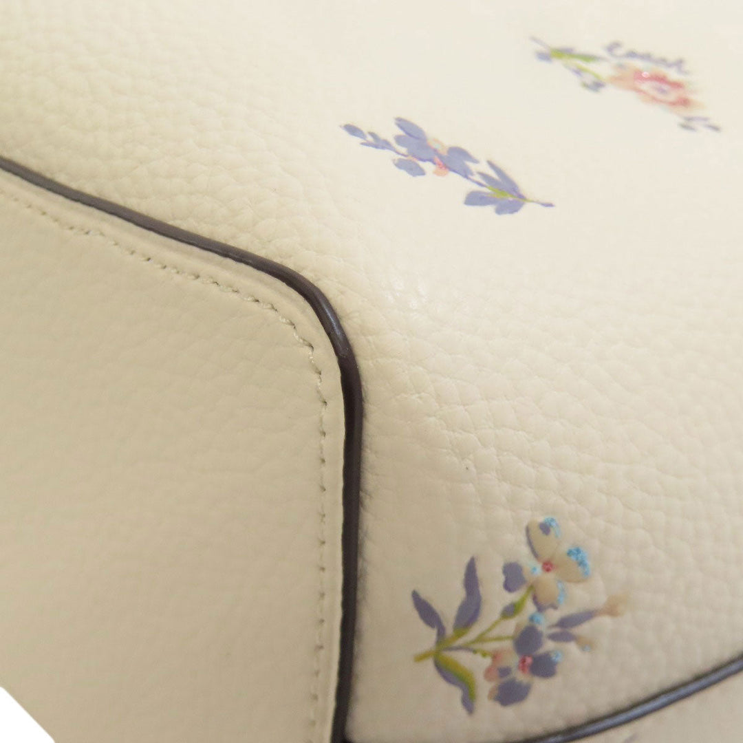 COACH Handbag 2310 leather white Dandelion Floral 2WAY