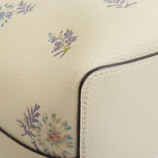 COACH Handbag 2310 leather white Dandelion Floral 2WAY