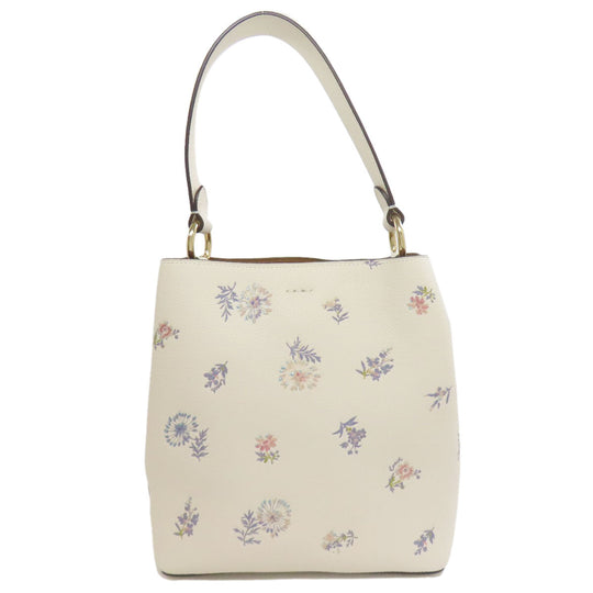 COACH Handbag 2310 leather white Dandelion Floral 2WAY