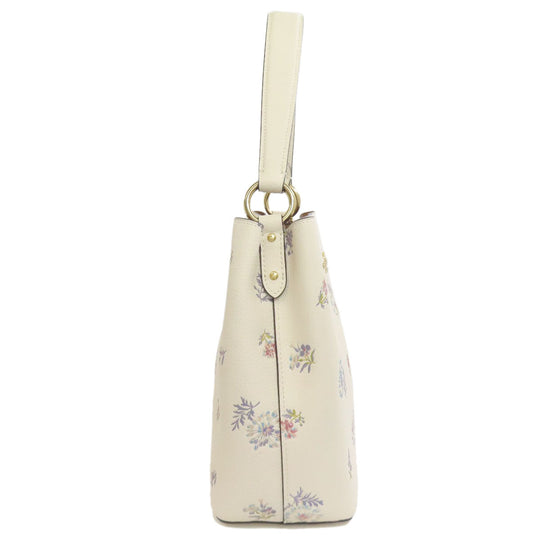 COACH Handbag 2310 leather white Dandelion Floral 2WAY