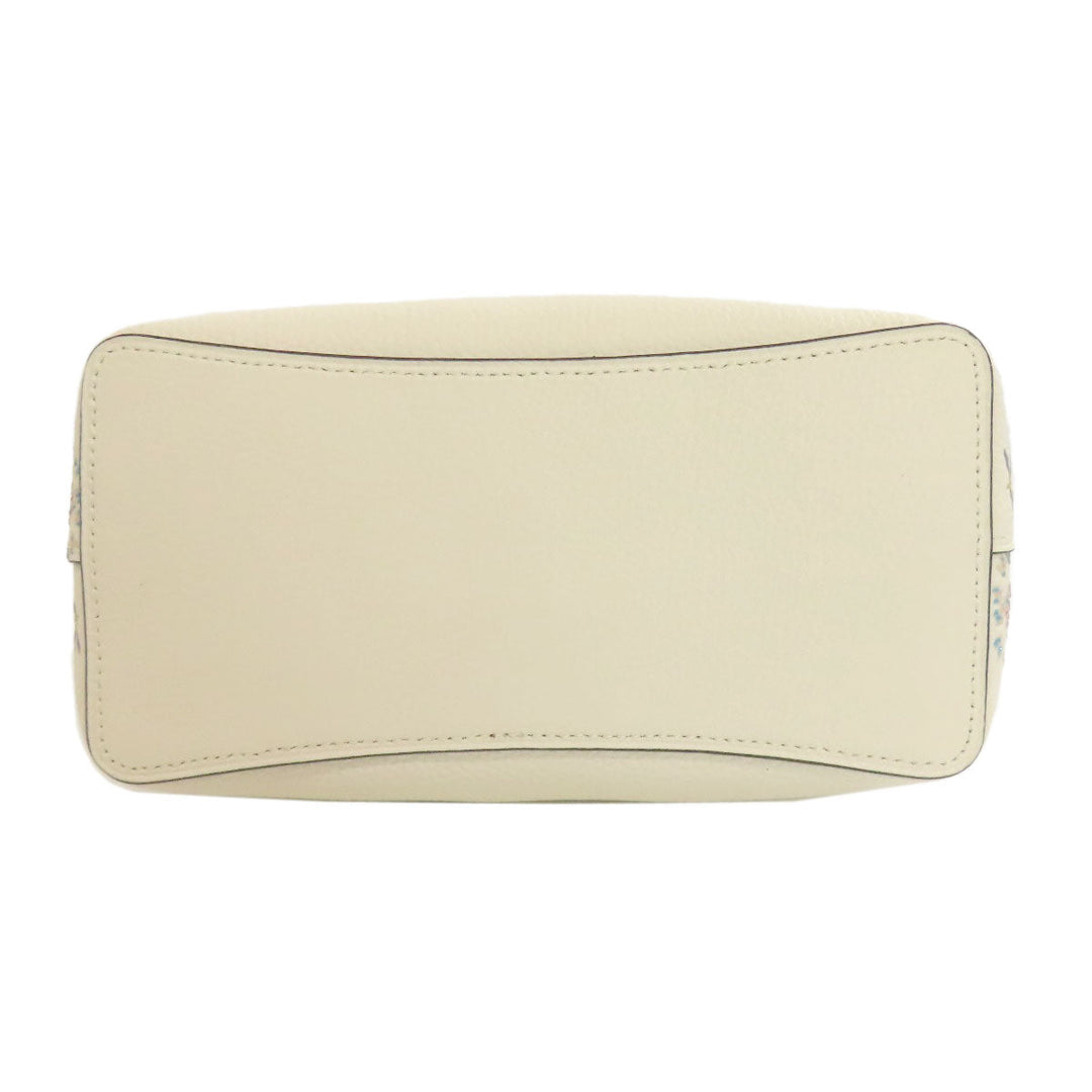COACH Handbag 2310 leather white Dandelion Floral 2WAY