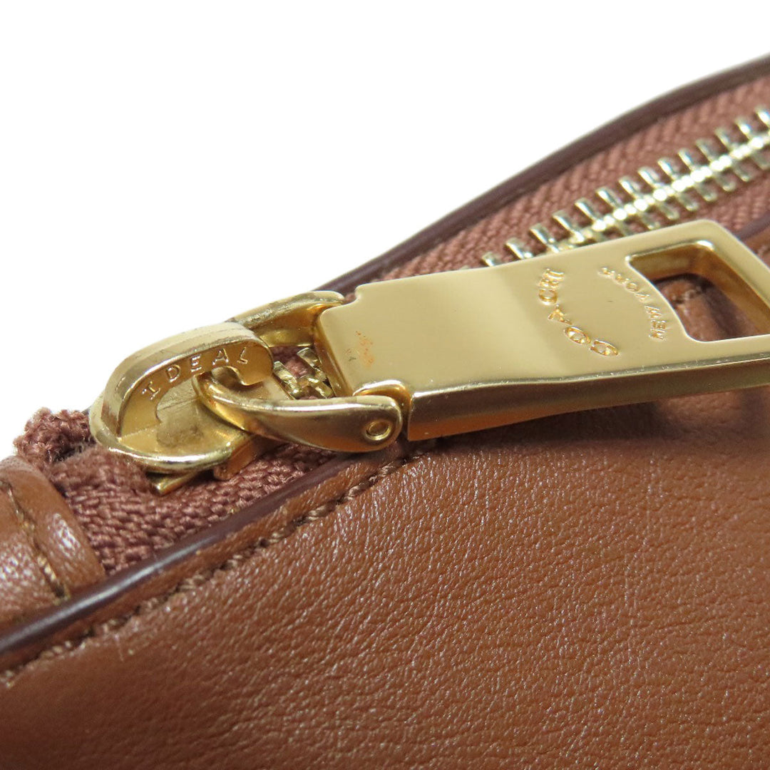 COACH Tote Bag PVC Brown Signature Women Used Authentic