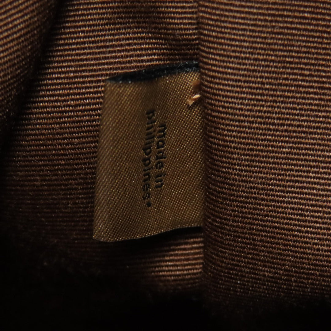 COACH Tote Bag PVC Brown Signature Women Used Authentic