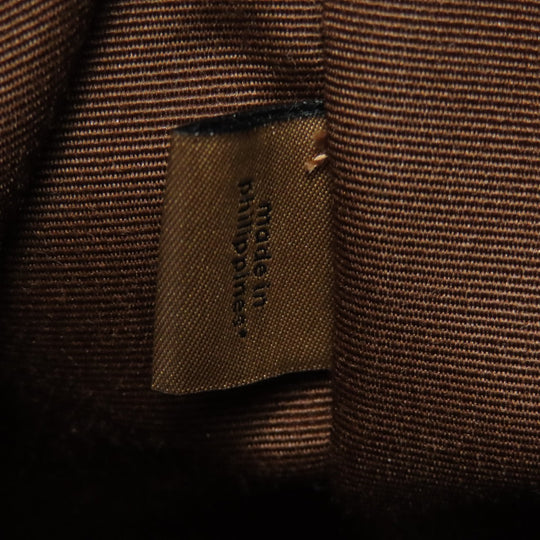 COACH Tote Bag PVC Brown Signature Women Used Authentic