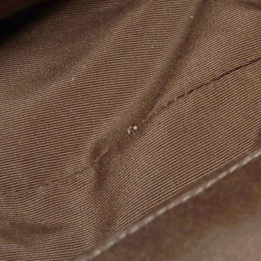 COACH Tote Bag PVC Brown Signature Women Used Authentic