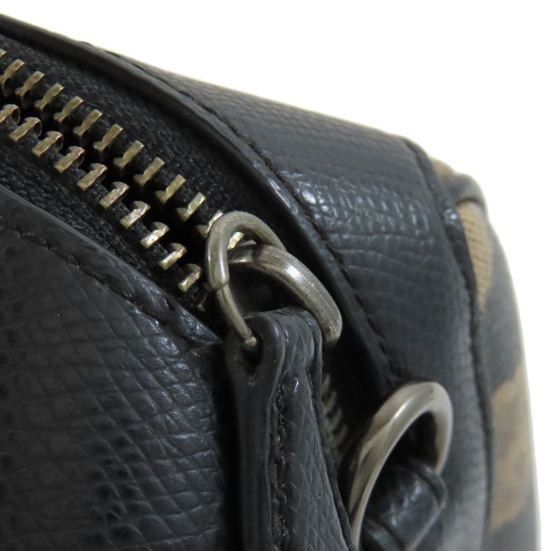 COACH Handbag F57270 PVC black Flower 2WAY