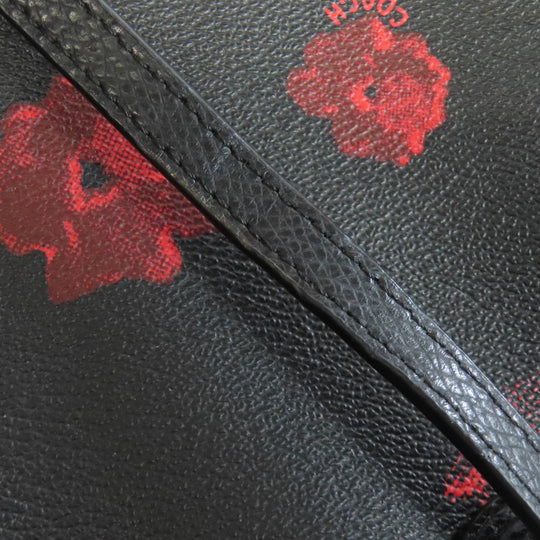 COACH Handbag F57270 PVC black Flower 2WAY