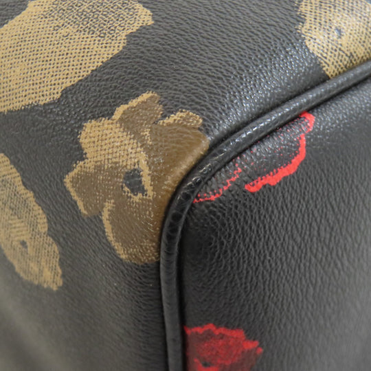 COACH Handbag F57270 PVC black Flower 2WAY