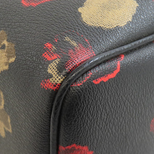 COACH Handbag F57270 PVC black Flower 2WAY