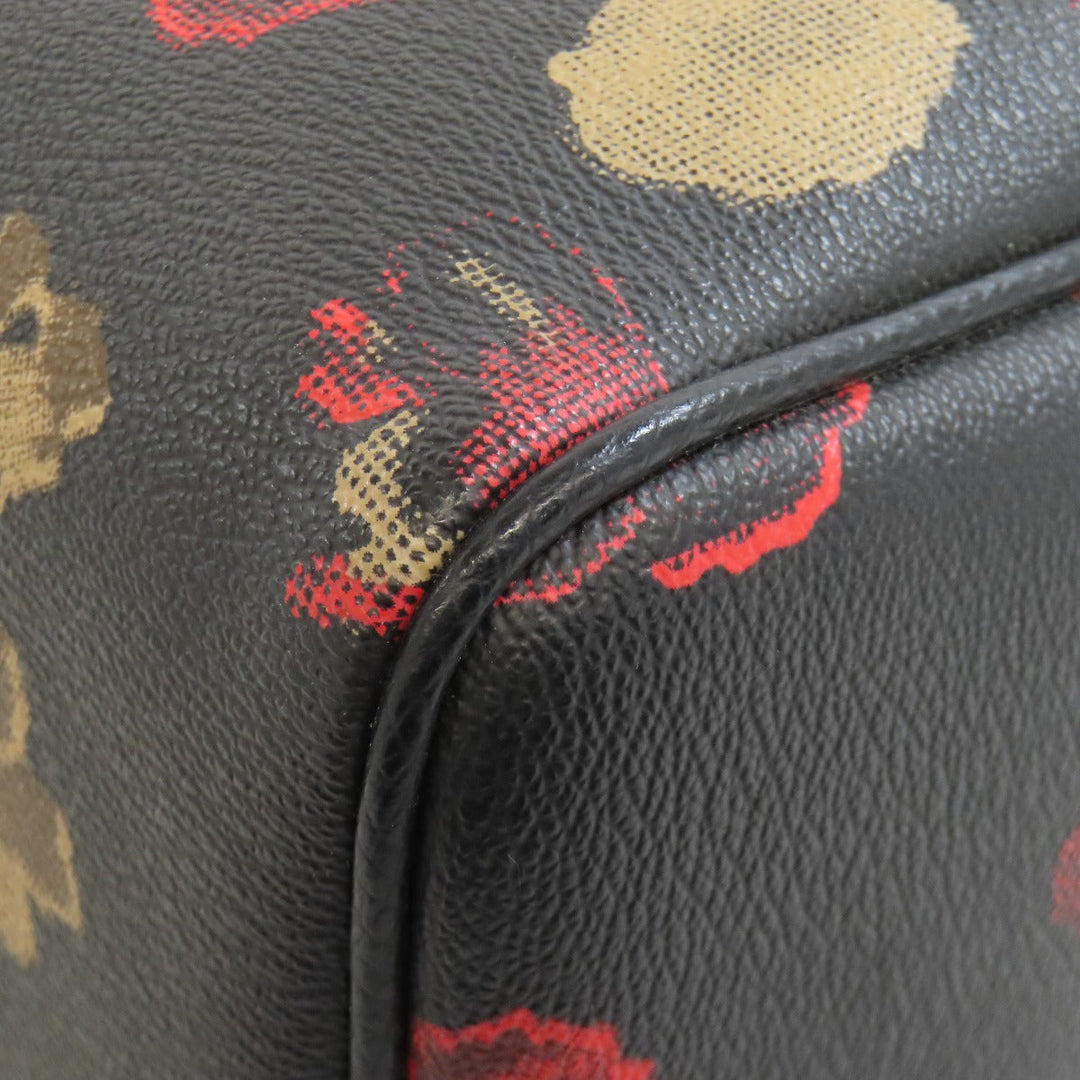 COACH Handbag F57270 PVC black Flower 2WAY