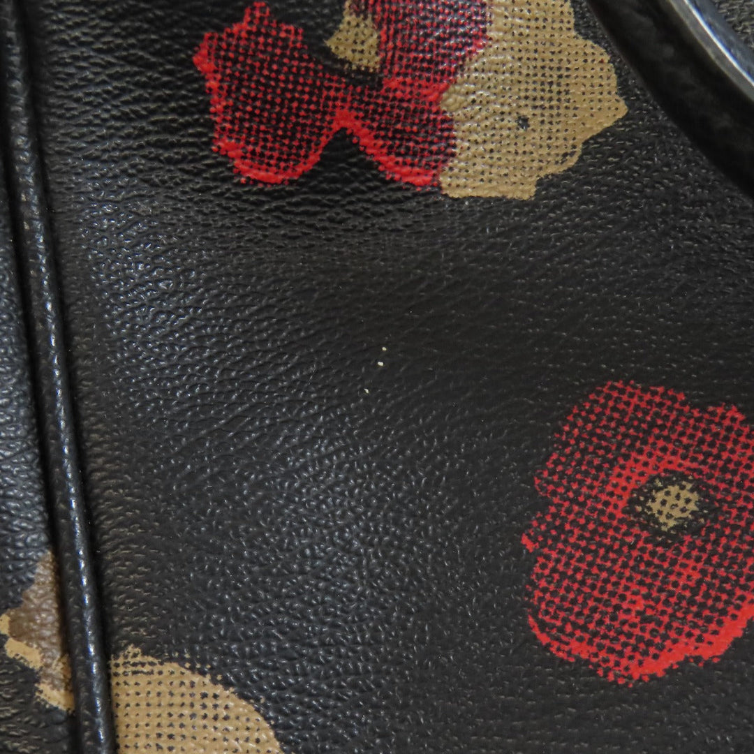 COACH Handbag F57270 PVC black Flower 2WAY