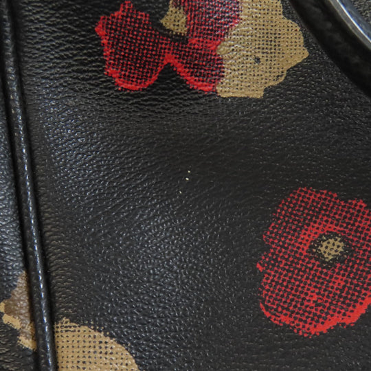 COACH Handbag F57270 PVC black Flower 2WAY