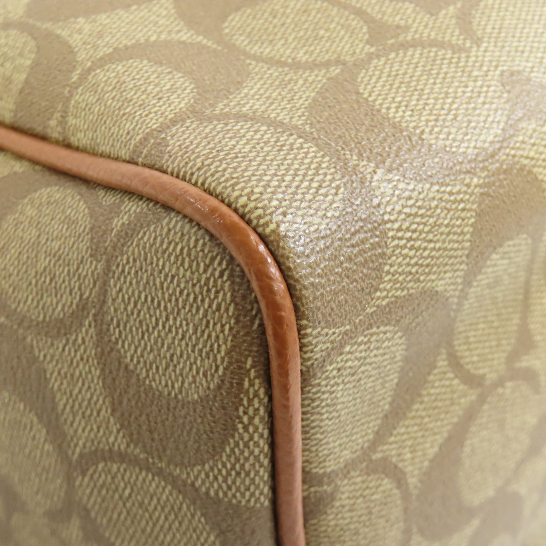 COACH Handbag F36702 PVC Brown Signature 2WAY