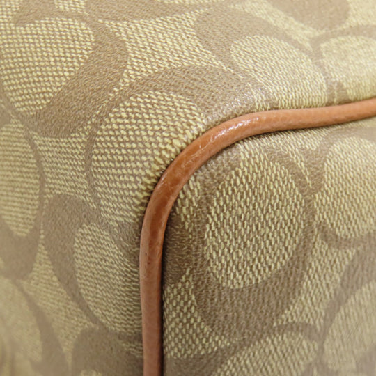 COACH Handbag F36702 PVC Brown Signature 2WAY