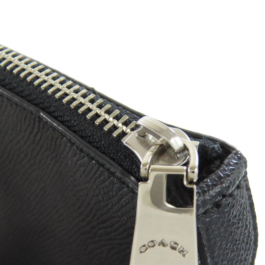 COACH Tote Bag F79608 leather black Gallery Tote Women Used Authentic