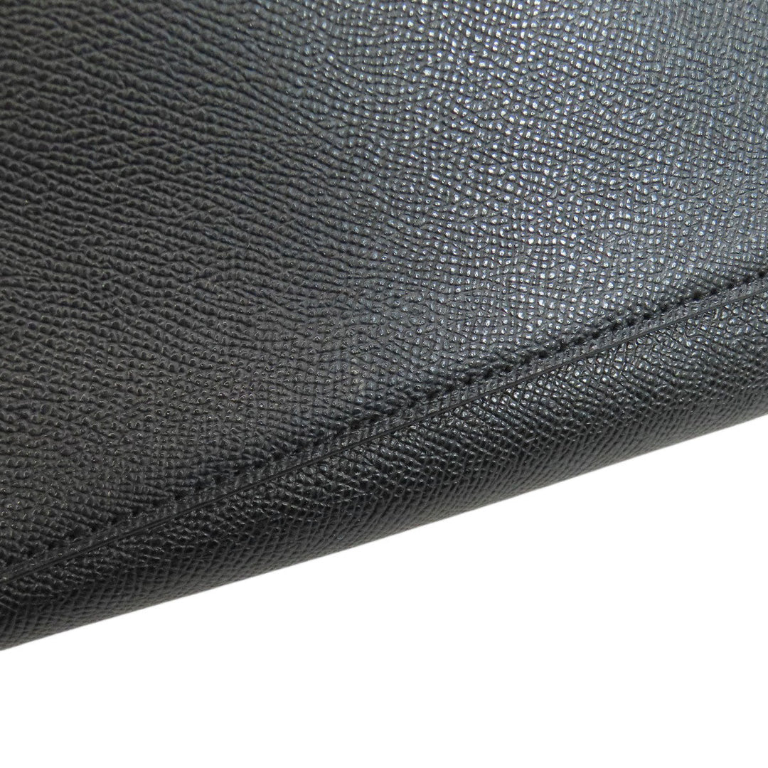 COACH Tote Bag F79608 leather black Gallery Tote Women Used Authentic