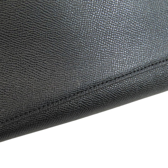 COACH Tote Bag F79608 leather black Gallery Tote Women Used Authentic