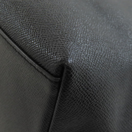 COACH Tote Bag F79608 leather black Gallery Tote Women Used Authentic